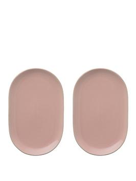 Typhoon CafÉ Concept Set Of 2 Pink Snack Saucers