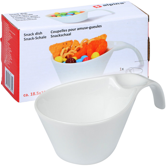 Porcelain Snack Sweets Chocolate Appetizer Serving Dish Bowl And Handle Gift Box