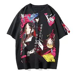 Inspired by Kaguya Sama: Love Is War Fujiwara Chika Shinomiya Kaguya Cosplay Costume T-shirt Cartoon Anime Harajuku Graphic Kawaii T-shirt For Men's Women's Unisex Adults' Hot Stamping Polyester Lightinthebox