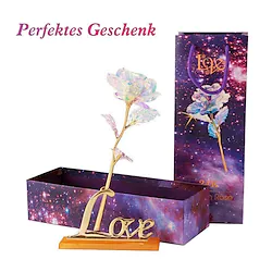 1 pcs Artificial Flowers 24k Gold Rose with Box New Year Valentinex27s Day Gift/Present Foil Flowers Home Decor Fake Roses Lightinthebox