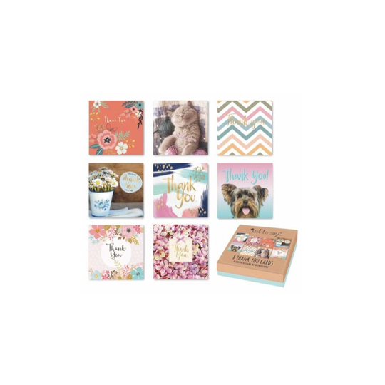 Box of 8 Thank you Cards