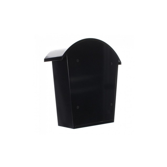 Traditional Post Box Steel Wall Mounted Black Rottner Jesolo
