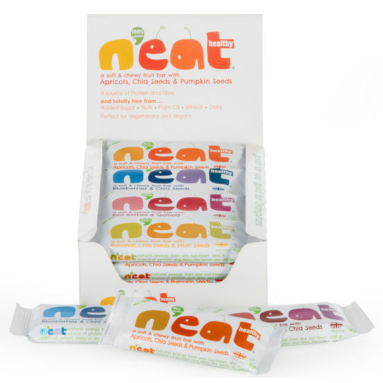 N'eat Natural Energy Bars Mixed Rainbow Taster Box 16x45g
