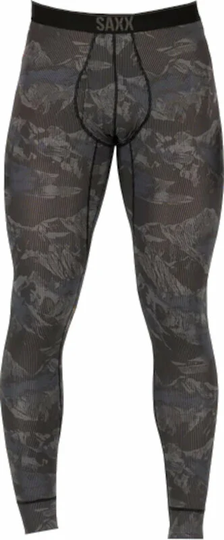 SAXX Thermal Underwear Quest Tights Navy Mountainscape M