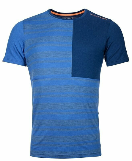 Ortovox Thermal Underwear 185 Rock'N'Wool Short Sleeve M Just Blue L