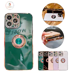 Phone Case For Apple Back Cover iPhone 14 Pro Max 13 12 11 Pro Max Mini X XR XS 8 7 Plus Bumper Frame Plating Mirror Solid Colored TPU Lightinthebox