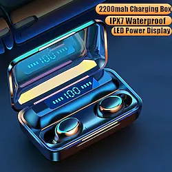 TWS True Wireless Earbuds Bluetooth Hifi Stereo Touch Control Earphone With Magnetic Switch Large Capcity Charging Box Power Bank LED Digital Display Headset For Sport Fitness Music Lightinthebox