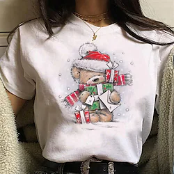 Inspired by Christmas Bear T-shirt Cartoon Manga Anime Classic Street Style T-shirt For Men's Women's Unisex Adults' Hot Stamping 100% Polyester Lightinthebox