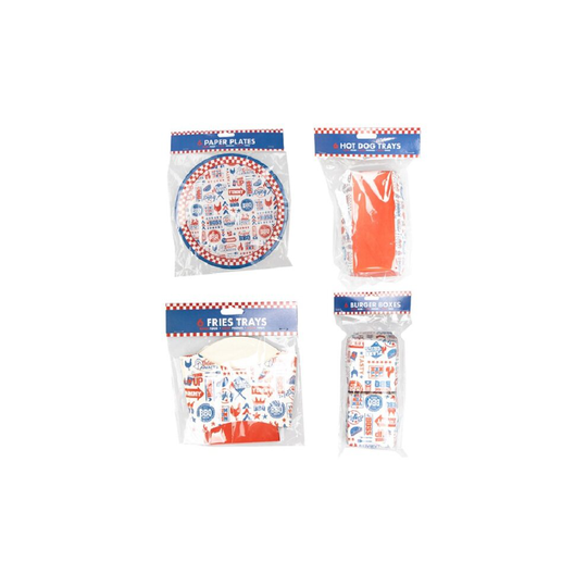 Takeaway Style BBQ Food Containers 6 Pk Burger Boxes