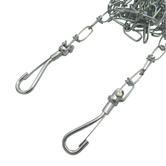 Dog Tie Out Yard Chain 4.5M (Leash Security Stake Outside Snap Hooks)