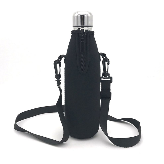 Wommty Neoprene 20Oz(480ml) Insulated Water Drink Bottle Cooler Bottle Carrier Bottle Sleeve Tote Bag with Carrying Strap for Climbing Cycling and...