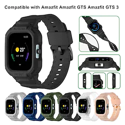 1 PCS Smart Watch Band Compatible with Amazfit Amazfit GTS Amazfit GTS 3 Smartwatch Strap Waterproof Adjustable Breathable SmartWatch Band with Case Replacement Wristband Lightinthebox