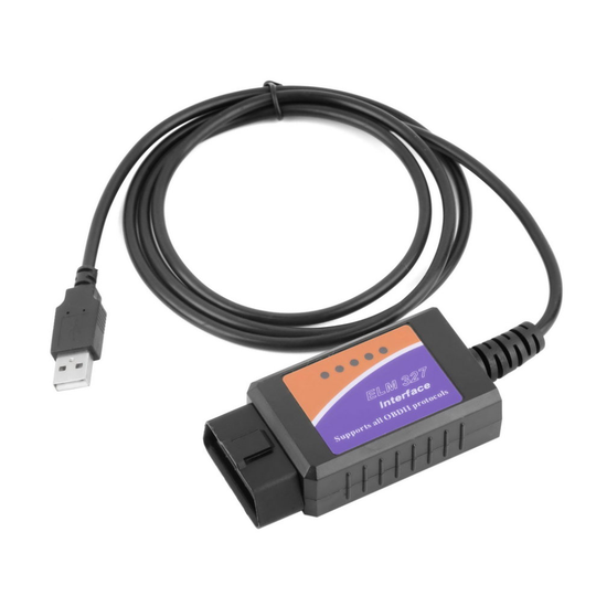 ELM327 OBDII OBD2 Auto Car Diagnostic Scanner Reader Tool with USB Interface Cable