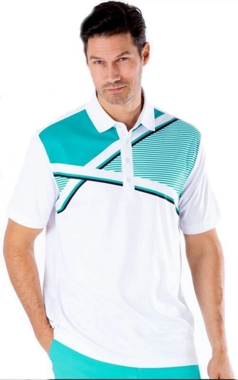 Sligo Trevor Mens Polo Shirt Blue Beat 2XL