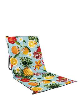 Summerhouse By Navigate Waikiki - Foldable Chair With Carry Handle - Fruits & Flowers Design