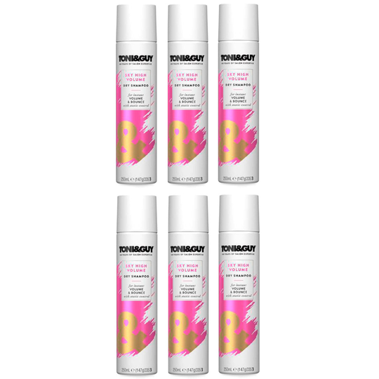 Toni & Guy Sky High Volume & Bounce Dry Shampoo for Fine Hair 6x 250ml Cans
