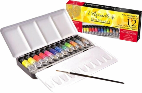 Sennelier Set of Watercolour Paints 12x10 ml
