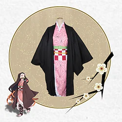 Inspired by Demon Slayer: Kimetsu no Yaiba Kamado Nezuko Anime Cosplay Costumes Japanese Cosplay Suits Costume For Girls' Lightinthebox