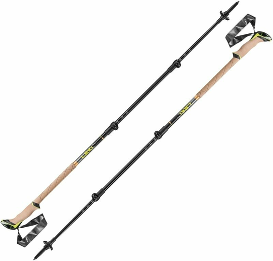 Leki Sherpa Dark Anthracite/Copper/Neon Yellow 110 - 145 cm