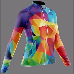 Women's Cycling Jersey Long Sleeve Bike Jersey with 3 Rear Pockets Mountain Bike MTB Road Bike Cycling Cycling Breathable Ultraviolet Resistant Quick Dry Purple Polyester Sports Clothing Apparel Lightinthebox