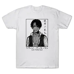 Inspired by Attack on Titan Cosplay Wings of Freedom Levi·Ackerman Cartoon Manga Back To School Print Harajuku Graphic Kawaii T shirt For Men's Women's Adults' Hot Stamping Polyester / Cotton Blend Lightinthebox