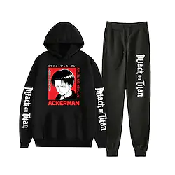 Inspired by Attack on Titan levi ackerman Cartoon Manga Back To School Anime Harajuku Graphic Kawaii Pants For Men's Women's Unisex Adults' Hot Stamping 100% Polyester Lightinthebox