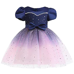 Frozen Fairytale Princess Elsa Flower Girl Dress Theme Party Costume Tulle Dresses Girls' Movie Cosplay Cosplay Halloween Green Dark Blue Dress Halloween Carnival Masquerade Polyester Lightinthebox