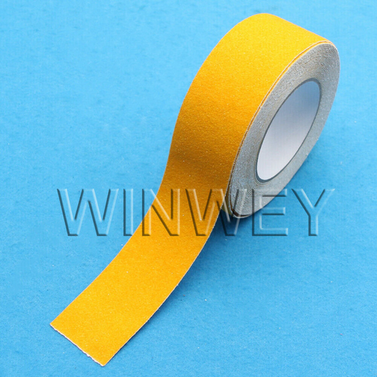YELLOW ANTI SLIP TAPE STAIR TREAD 33FT HIGH GRIP SELF ADHESIVE BACKED
