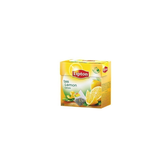 Lipton Black Tea - Lemon - Premium Pyramid Tea Bags (20 Count Box)