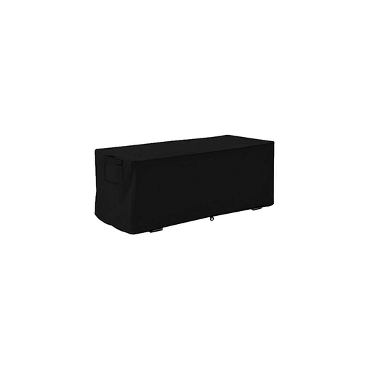 Aiggend Deck Box Cover - Waterproof Deck Box Cover Oxford Fabric Garden Storage Box Cover 123 * 62 * 55CM (Color : Black)