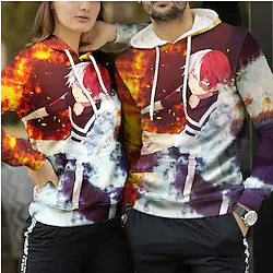 Inspired by My Hero Academia Boko No Hero Todoroki Shoto Cosplay Costume Hoodie Back To School Print Hoodie For Men's Women's Adults' Polyster Lightinthebox