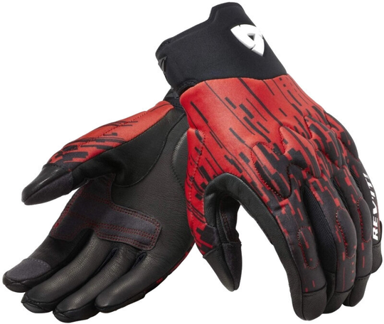 Rev'it! Spectrum Black/Neon Red 2XL Motorcycle Gloves