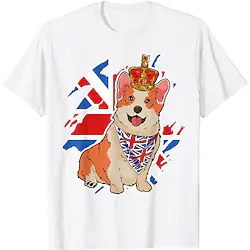 Inspired by Queen's Platinum Jubilee 2022 Elizabeth 70 Years Dog Crown British Corgi T-shirt Back To School Pattern Graphic T-shirt For Men's Women's Unisex Adults' Hot Stamping 100% Polyester Lightinthebox
