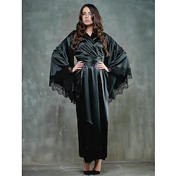Goth Girl Vintage Punk Gothic Medieval 18th Century Bathrobe Women's Costume Vintage Cosplay Long Sleeve Yukata Masquerade Lightinthebox