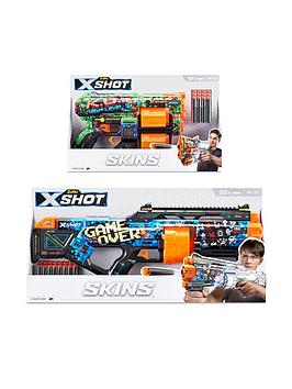 Zuru X-Shot-Skins-Mix Combo Pack Dread(12 Darts) And Last Stand (16 Darts) Into Mail Box