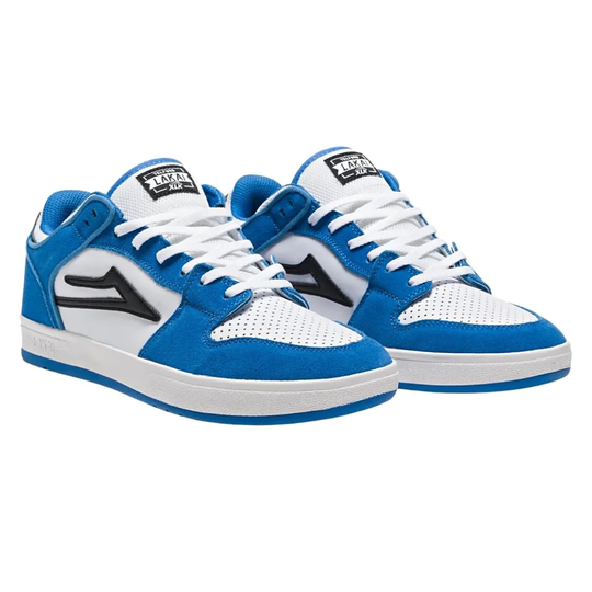 Lakai Telford Low Skate Shoes - Moroccan Blue Suede