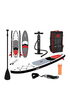 Pure 4 Fun Pure 320 Sup All-Round Inflatable Stand Up Paddle Board 10.5 Feet &Amp; Pump, Patch Tool, Foot Lead, Adjustable Paddle And Waterproof 2L Bag