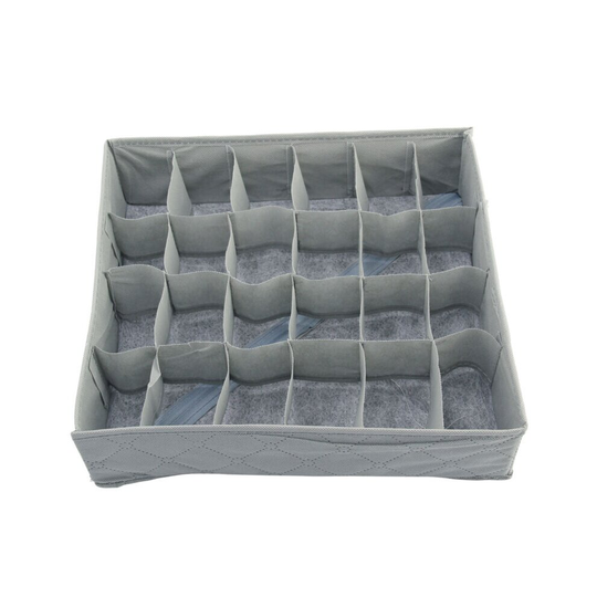 3x Underwear Sock Tie Storage Boxes Drawers Bra Pants Divider Tidy Convenient