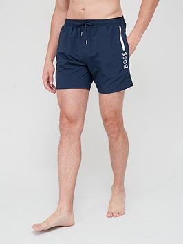 BOSS Ole Swim Shorts - Navy, Navy, Size S, Men