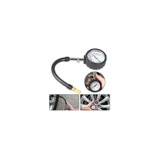 Tyre Pressure Gauge Air Measurement Inflator BAR PSI Car Bike Van Moto
