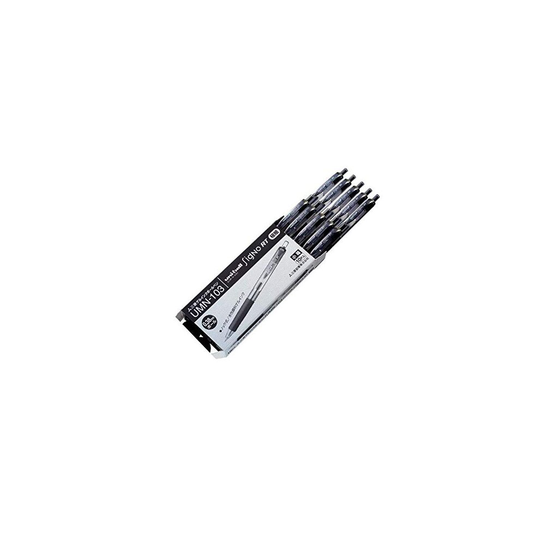 Uni-ball Signo RT Rubber Grip & Click Retractable Ultra Micro Point Gel Pens -0.38mm-black Ink- Value Set of 10