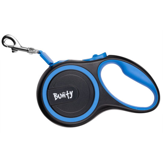 (5M, Blue) Bunty Retractable Extending Lead Leash Soft Grip Long Reach Clip 5m 3m Tape 30k