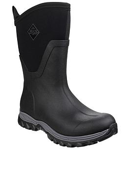Muck Boots Arctic Sport Mid Height Wellington Boots - Black, Black, Size 3, Women
