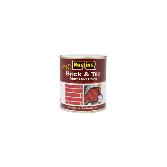Rustins BRITW250 Quick Dry Brick & Tile Paint Matt Red 250ml