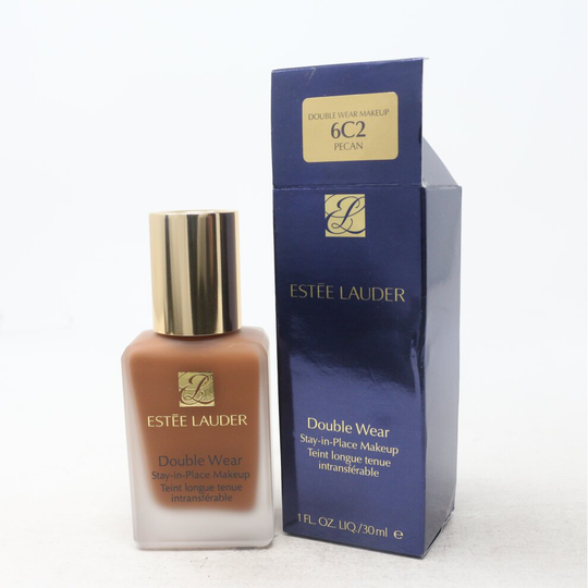 (6C2 Pecan) Estee Lauder Double Wear Stay-In-Place Makeup 1oz/30ml New With Box
