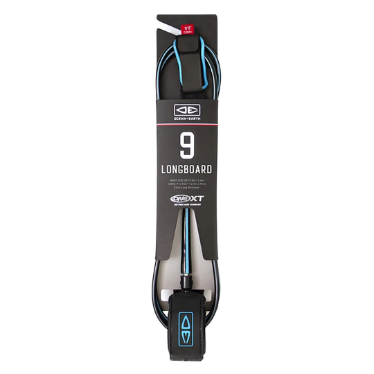 Ocean And Earth 9ft XT Premium Longboard Leash - Blue