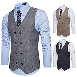 Plague Doctor Vintage Gothic Punk Gothic Steampunk 17th Century Masquerade Vest Waistcoat Outerwear Men's Slim Fit Costume Vintage Cosplay Event / Party Sleeveless Vest Halloween Lightinthebox