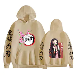 Inspired by Demon Slayer: Kimetsu no Yaiba Kamado Nezuko Hoodie Cartoon Manga Anime Front Pocket Graphic Hoodie For Men's Women's Unisex Adults' Hot Stamping 100% Polyester Lightinthebox