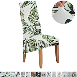 Stretch Dining Chair Covers XL/Oversized Removable Washable Soft Spandex High Back Large Chair Cover Slipcover for Dining Room Kitchen Hotel Table Banquet Lightinthebox