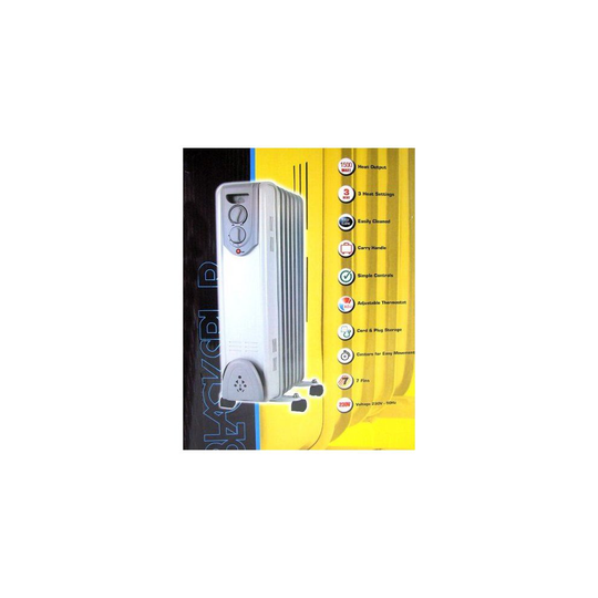 Kingavon 7-Fin Oil Filled Radiator Heater Home Office
